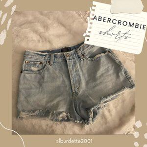 Abercrombie & Fitch High Rise Denim Shorts